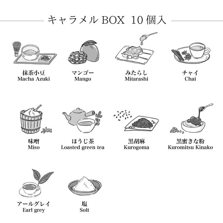 43/ とろける【生キャラメルBOX】10種10個